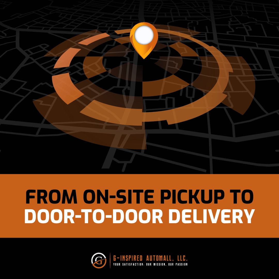 From On-Site Pickup to Door-to-Door Delivery 🚗✨
Schedule your dealership pickup or request a shipping quote for convenient nationwide delivery right to your front door. We strive to offer you the smoothest buying process at G-Inspired Automall!

#ConvenienceDelivered #GInspi...