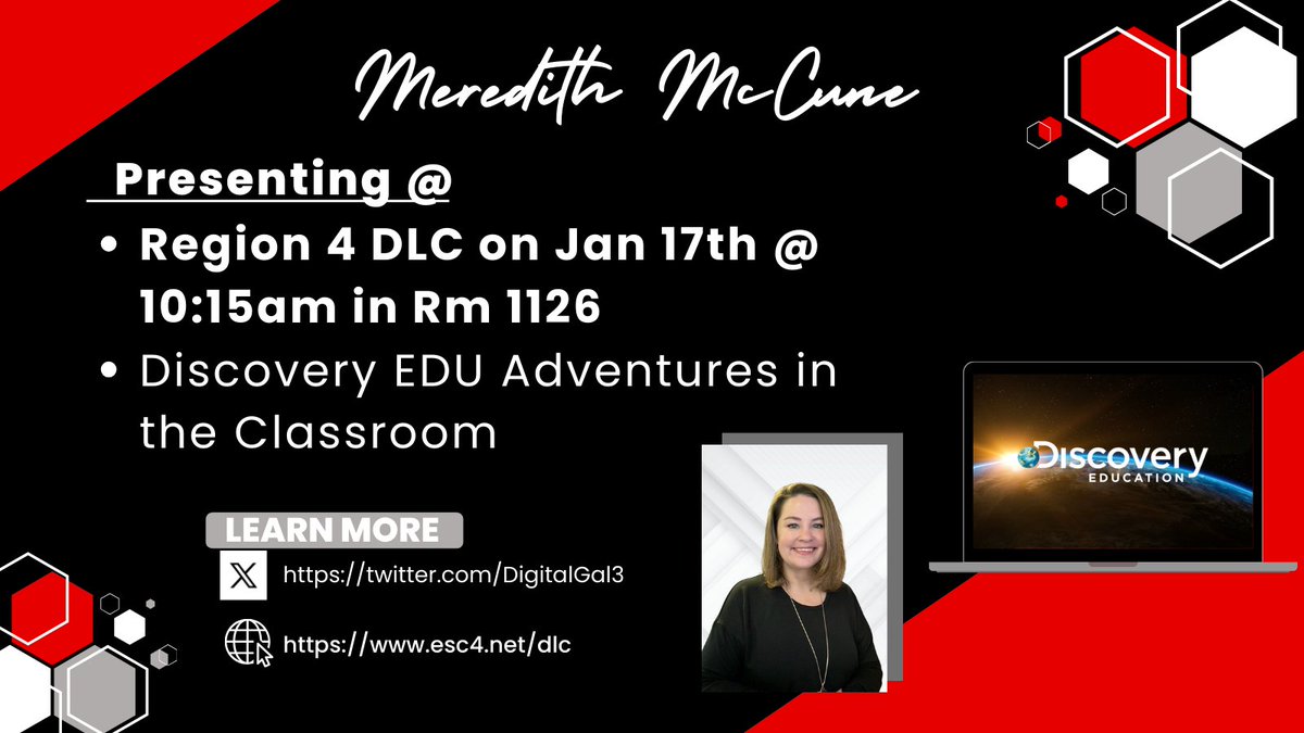 Meredith (@digitalgal3) on Twitter photo Who is going to #R4DLC next week? Come check out my session on <a href="/DiscoveryEd/">Discovery Education</a> Can't wait to see everyone <a href="/R4DigiLearn/">Region 4 Digital Learning</a> esc4.net/dlc Who is going to #R4DLC next week? Come check out my session on <a href="/DiscoveryEd/">Discovery Education</a> Can't wait to see everyone <a href="/R4DigiLearn/">Region 4 Digital Learning</a> esc4.net/dlc