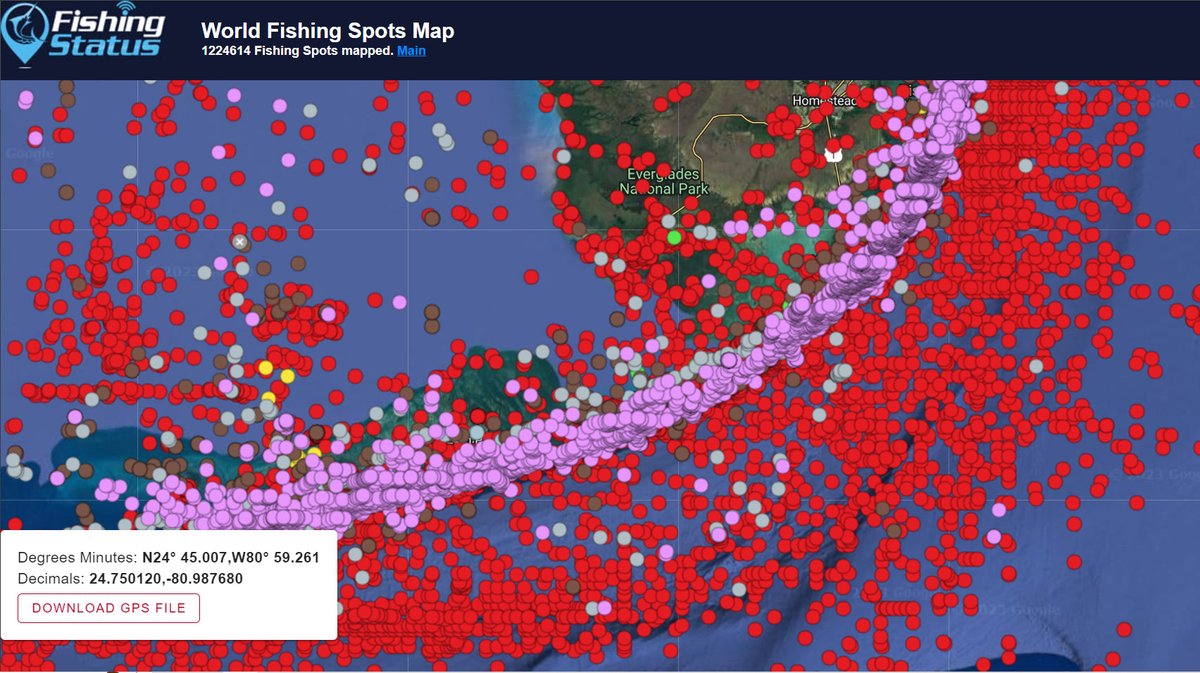 FishingStatus's tweet image. Last year we added over 600,000 new fishing spots worldwide, bringing our total to over 1.2 million. Check out the map for The Keys: fishingstatus.com/maps/world-fis…

#fishing #fishingspots