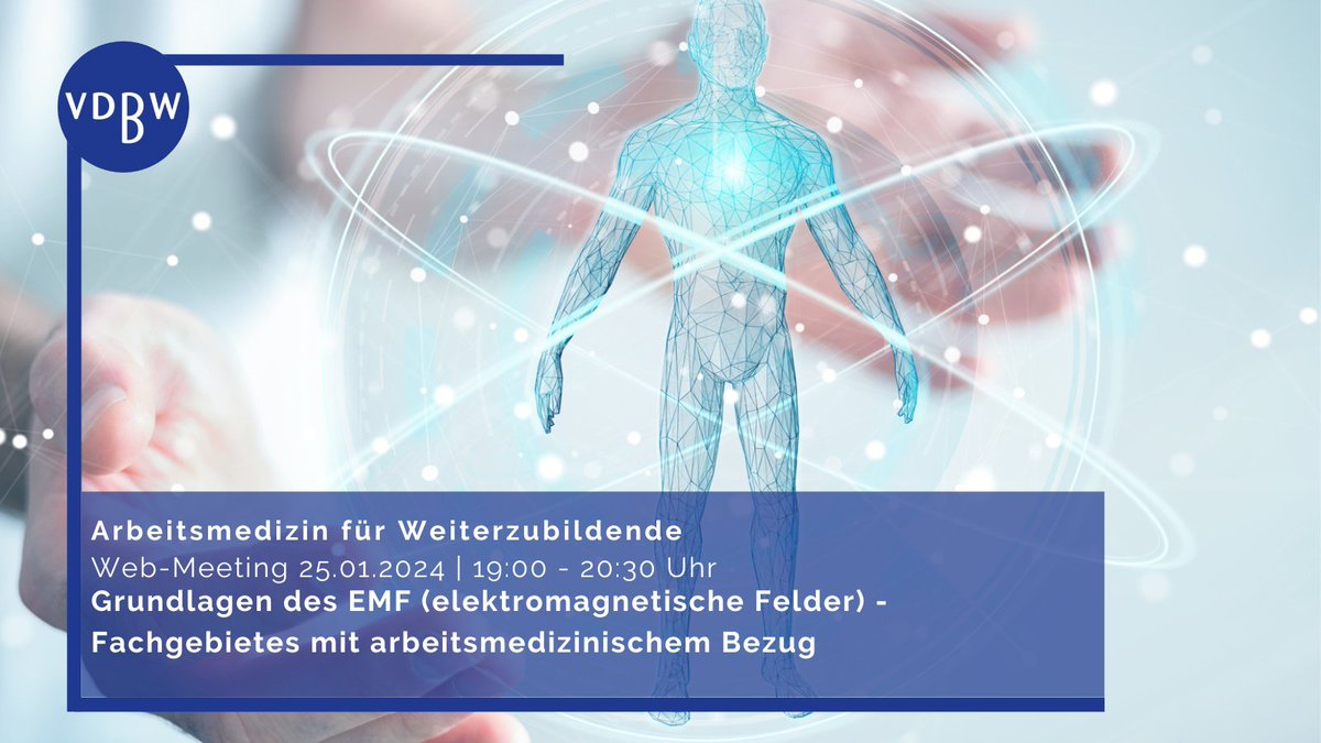 Auch 2024 setzen wir unsere beliebte Fortbildungsreihe fort, der erste Termin ist am 25.01.2024 um 19:00 Uhr 

Melden Sie sich an unter:
vdbw.de/fortbildung
 #arbeitsmedizin #betriebsarzt #weiterbildung
