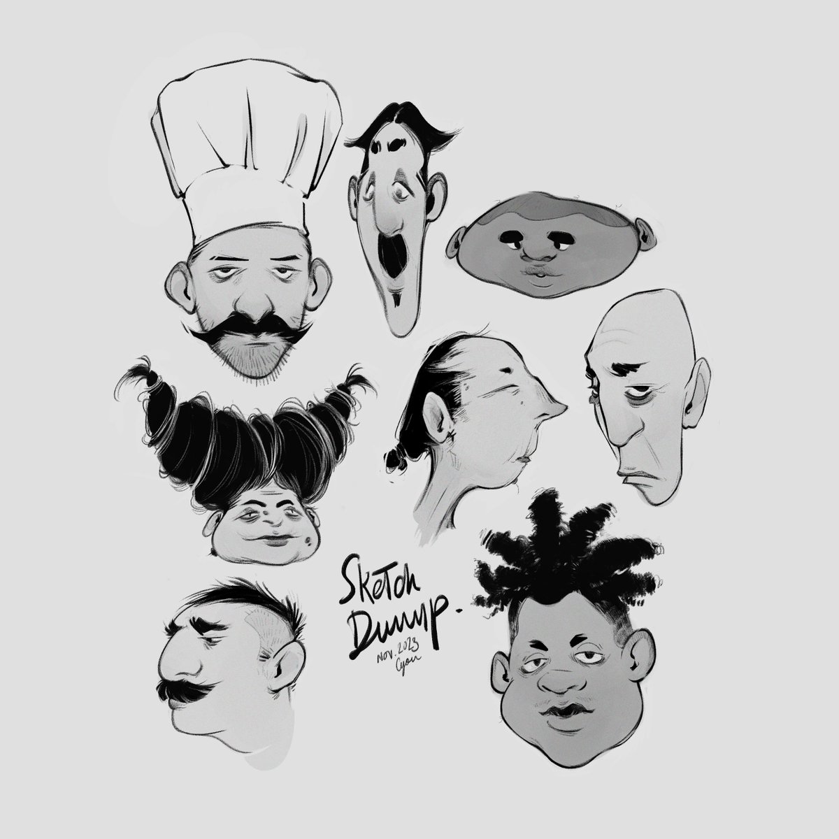 cyondoesnothing's tweet photo. Late #PortfolioDay post but hey 👋 

Planning on posting a lot more concept work this year, but for now, some sketches from the past few months! https://t.co/1EjIc4w6jI