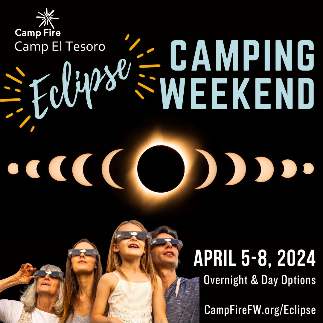 CampElTesoro's tweet photo. 😎☀️🌑Get ready for an astronomical experience like never before! 

Camp El Tesoro is not just any camping destination – it’s in the path of totality for the upcoming total solar eclipse on Monday, April 8. 

Overnight and Day Pass Options Available
👉 https://t.co/G50lUhtqa1 https://t.co/EtOf1F4AVk