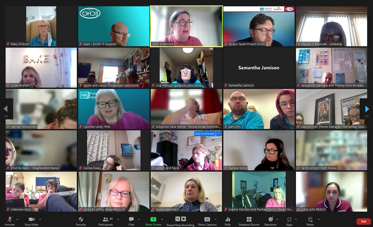 NIProjectECHO's tweet photo. An amazing teaching session today from Jenny Kirkwood on Bringing Music Activities to people living in care homes . Thank you for sharing. #ECHONI #MovingKnowledgeNotPeople @DrMaxWatson @HSC_NI @ProjectECHO @hospiceuk https://t.co/c8Qrwbm8kp