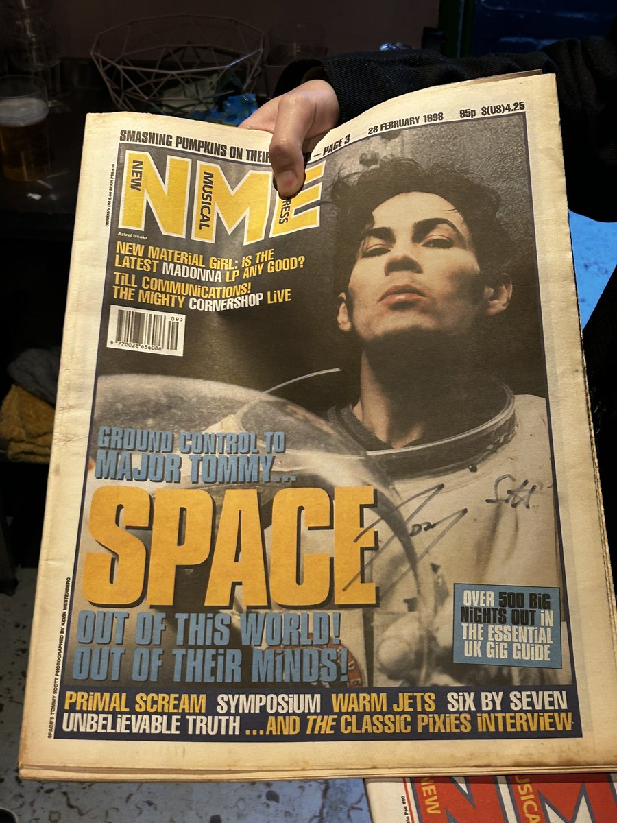 spacebanduk's tweet photo. One of the cooler things we’ve signed recently😆 Haven’t seen these in a while! @NME
#space #spacetheband https://t.co/OMikan6rkS