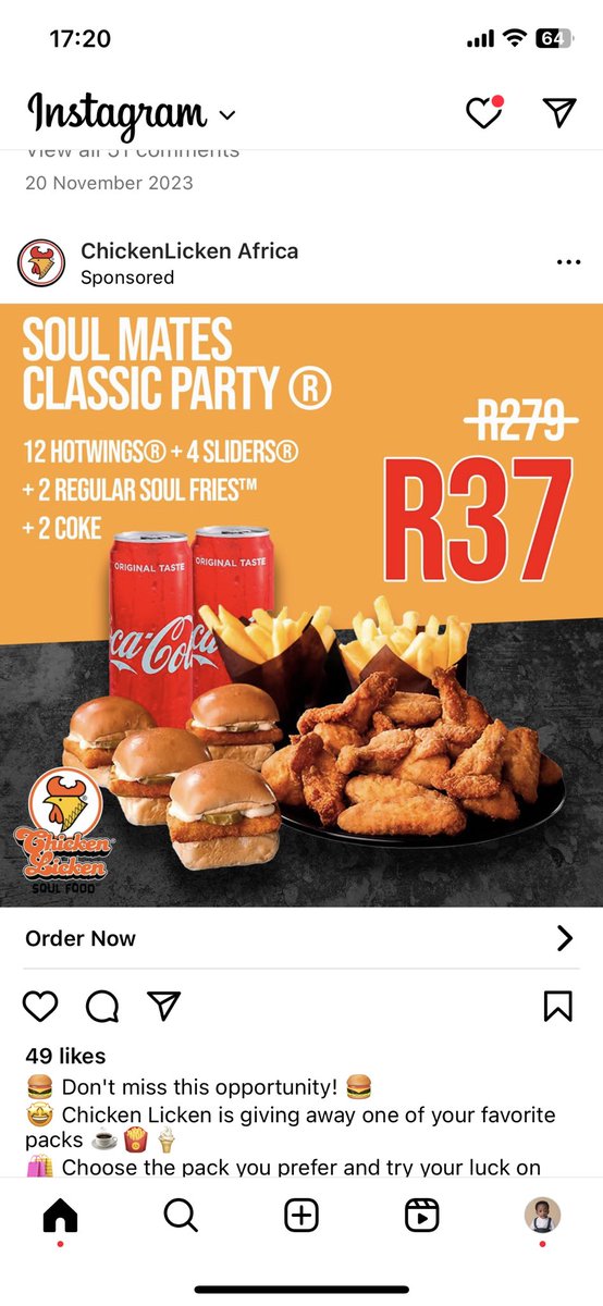 nickyandflame's tweet photo. @ChickenLickenSA  is this real though?? https://t.co/qsWJS4C1kD