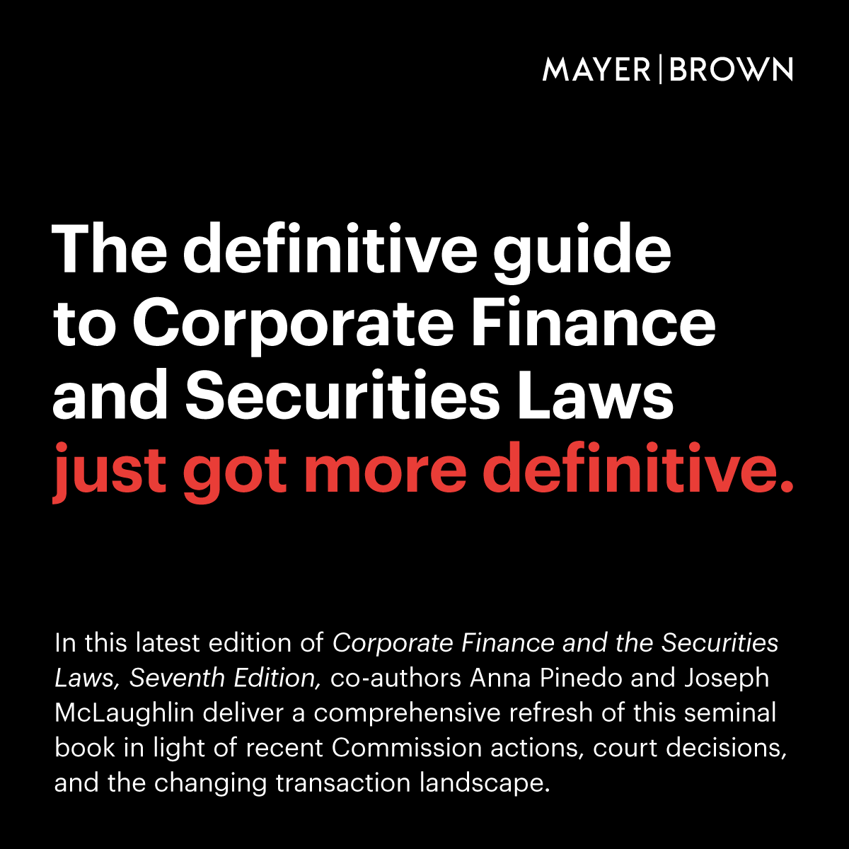 Need answers to securities questions? The latest edition of Corporate Finance and the Securities Laws is now available. Access the book’s discount code and learn more: freewritings.law/corporate-fina… #Securities #Finance #CapitalMarkets