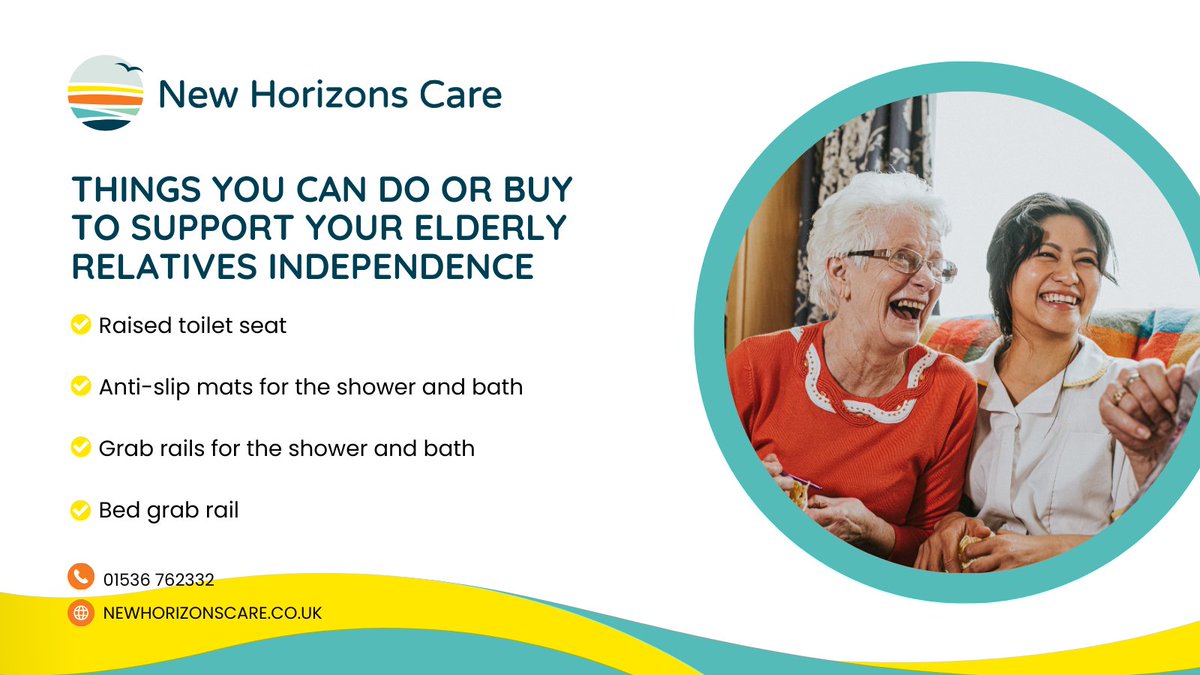 Wondering what you can do to help your elderly relative?

Here are some things you can do or buy to maintain their independence:

👉 Raised toilet seat

👉 Anti-slip mats for the shower and bath

👉 Grab rails for the shower and bath

👉 Bed grab rail

👉 Reclining chairs