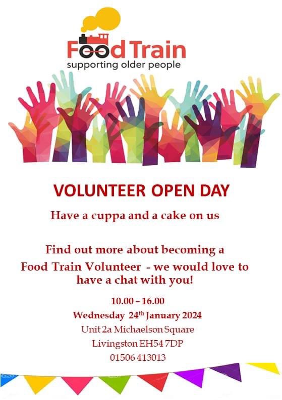 Calling all #WestLothian folks, our branch are having an open day for anyone interested in volunteering, please RT to help us spread the word #volunteering