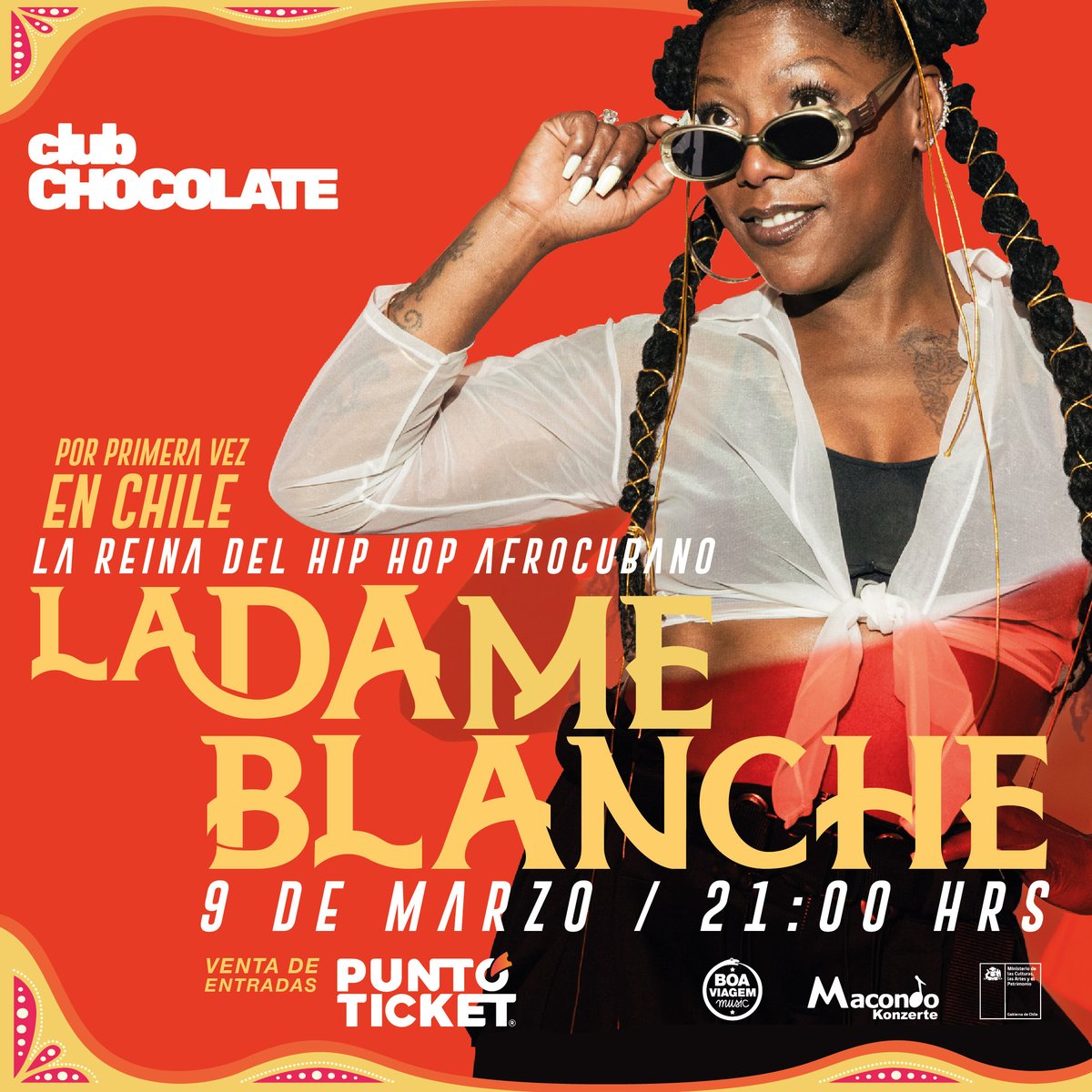 🇨🇱 CHILEEEEEEE 🇨🇱 Nos vemos muy pronto 🚀🤩 08.03 Concepción @bodeguitaconce 💃🏿 09.03 Santiago #ClubChocolate