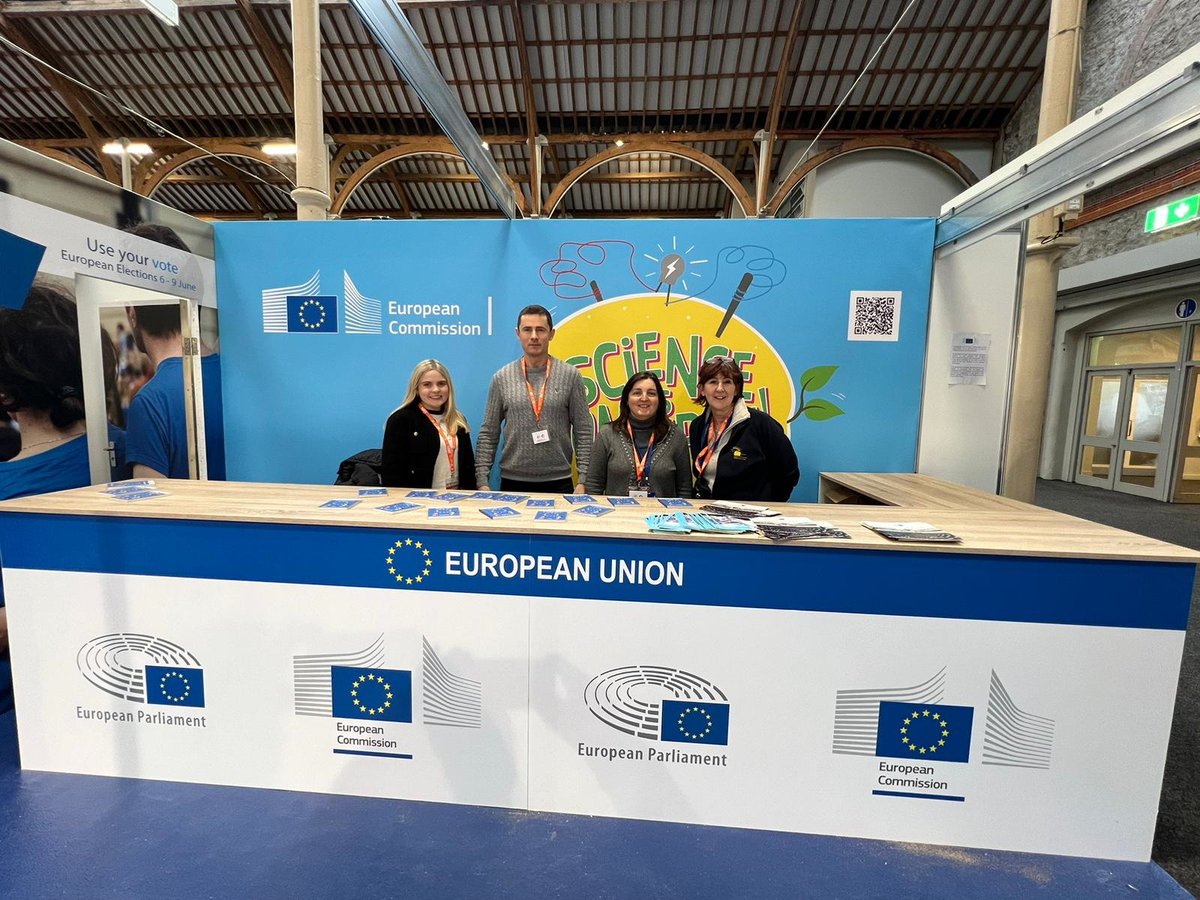 Looking forward to welcoming visitors to the 🇪🇺 stand at the 2024 @BTYSTE 👇

If you'd like to know more about what the EU has to offer for students, visit us &amp; <a href="/EPinIreland/">European Parliament Ireland</a> at stand W13 &amp; find out.

Check out also some exciting hands-on science experiments from <a href="/JuniorEinsteins/">JuniorEinsteins</a>!