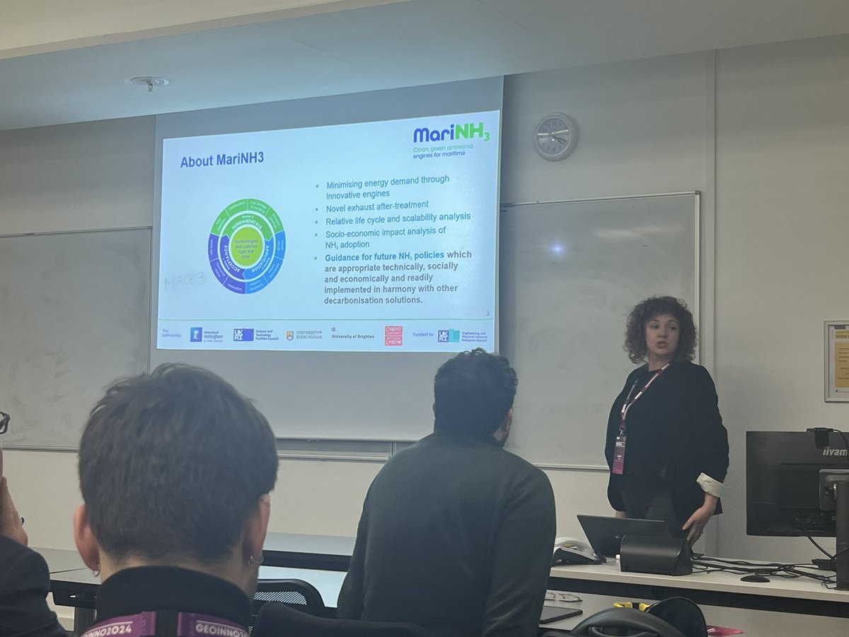 clivelloydspex's tweet photo. @EconGeogCymru introducing our @epsrc project Marinh3 @ #GeoInno2024 to a full house. A paper in our #missions #innovation #policies stream chaired by @dylanh__ https://t.co/HvDYpiz5HN