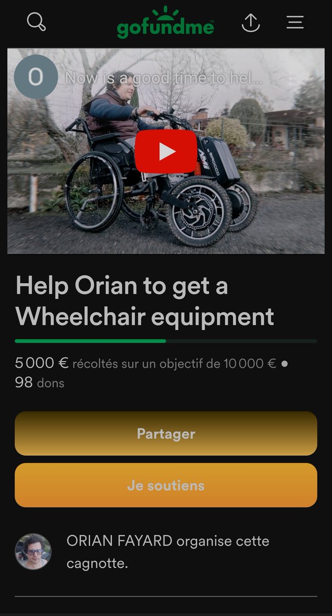 5k€ raised, I can't believe we're halfway done ! 🤩

Thanks already for your support 🫶 Please consider sharing / participate if you haven't already, using the link below 🙏

gofund.me/dcfbd9a5

Let's make this happen 💙