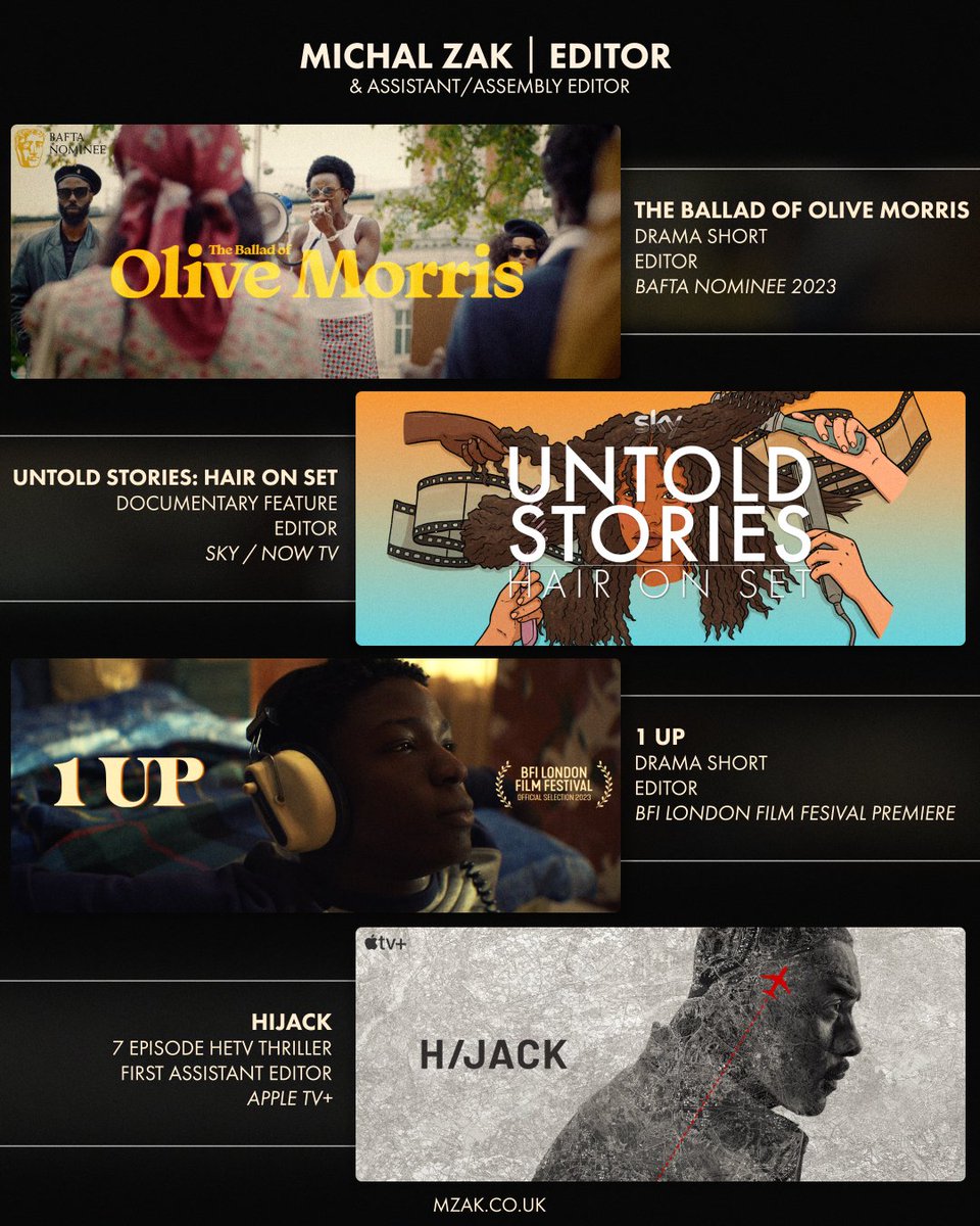the_mzak's tweet photo. 2023 was full of incredible collaborators - from powerhouse producers &amp; brilliant directors to inspiring editors &amp; assistants👏 Bring on 2024!

Like all creatives I run on coffee, jammie dodgers and existential dread so if you've got a project that could use an editor - hit me up https://t.co/R7SZEylZKZ