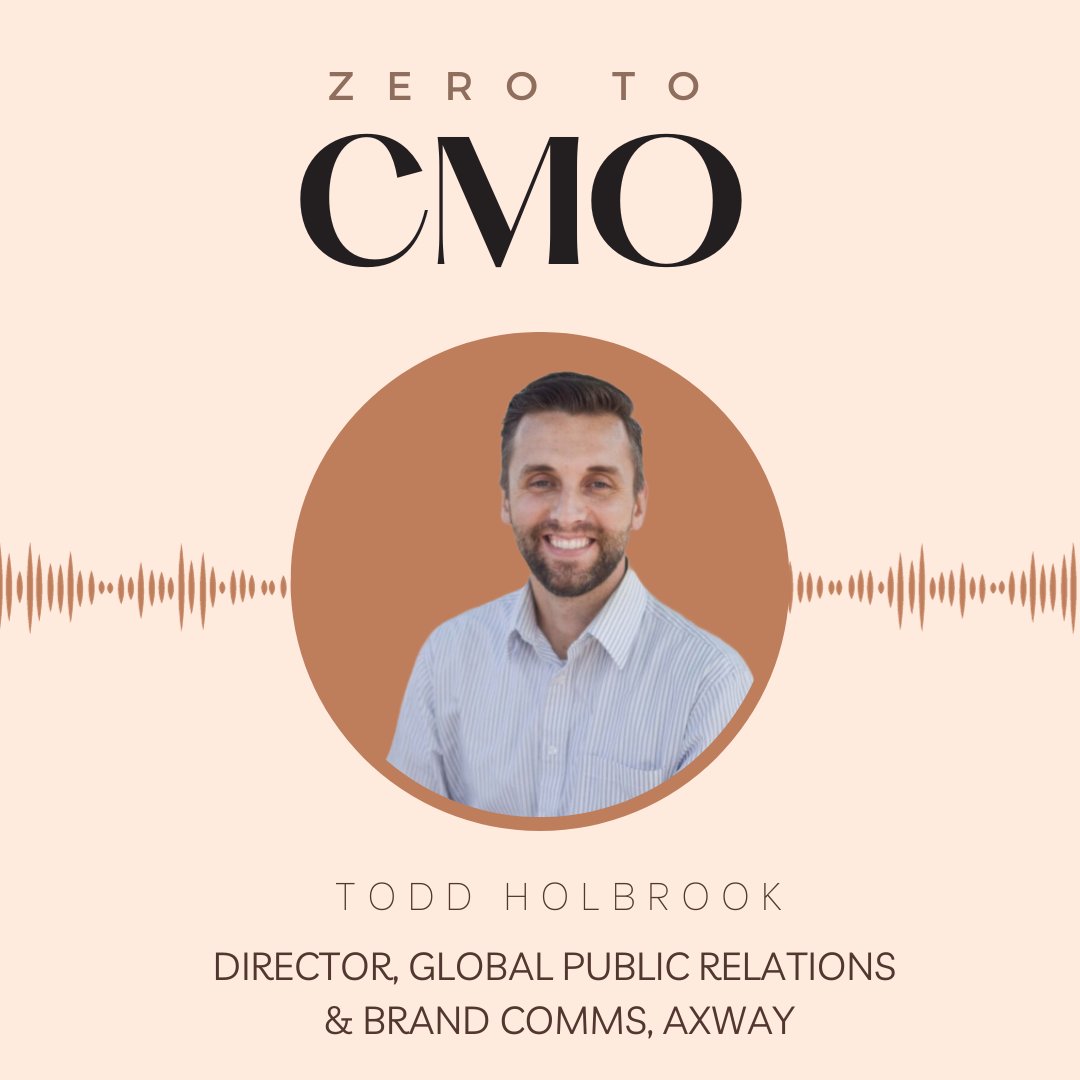 Todd Holbrook is a man of many talents, but in this episode, we focus on one of his biggest passions: video marketing.

Listen to the first episode of the third season of the <a href="/ZerotoCMO/">ZerotoCMO</a> #podcast here: lnkd.in/gu6tzFsK