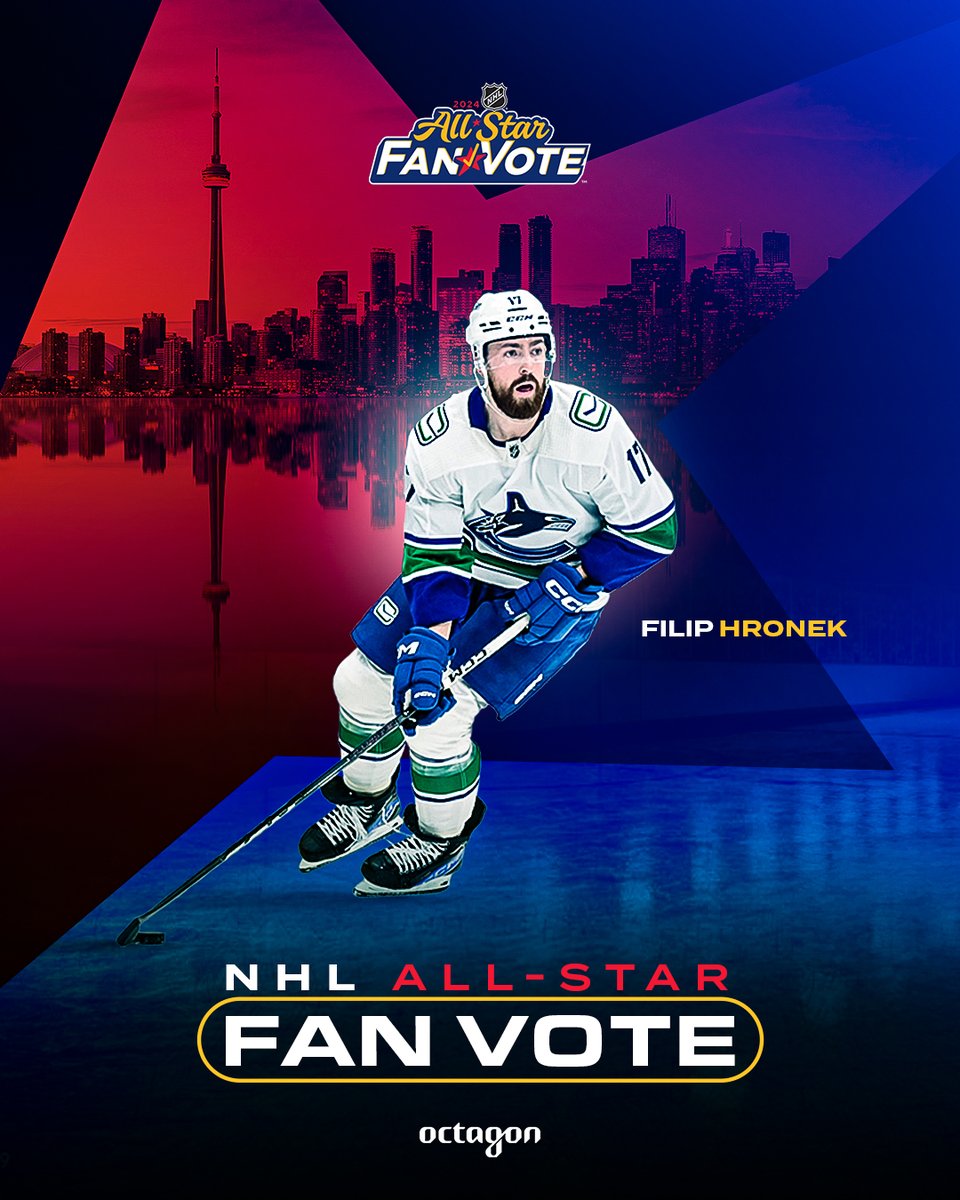 OctagonHockey's tweet photo. #FilipHronek tied for 6th in dman scoring. #canucksarmy bring him to NHL All Star.
#NHLAllStarVote #FilipHronek https://t.co/m59ALCftCY