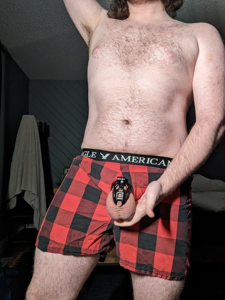 PupMoon3's tweet photo. Real men wear boxers right?

#boxers #boxershorts #underwear #chastity #teamlocked https://t.co/2Dj3qXX7w6