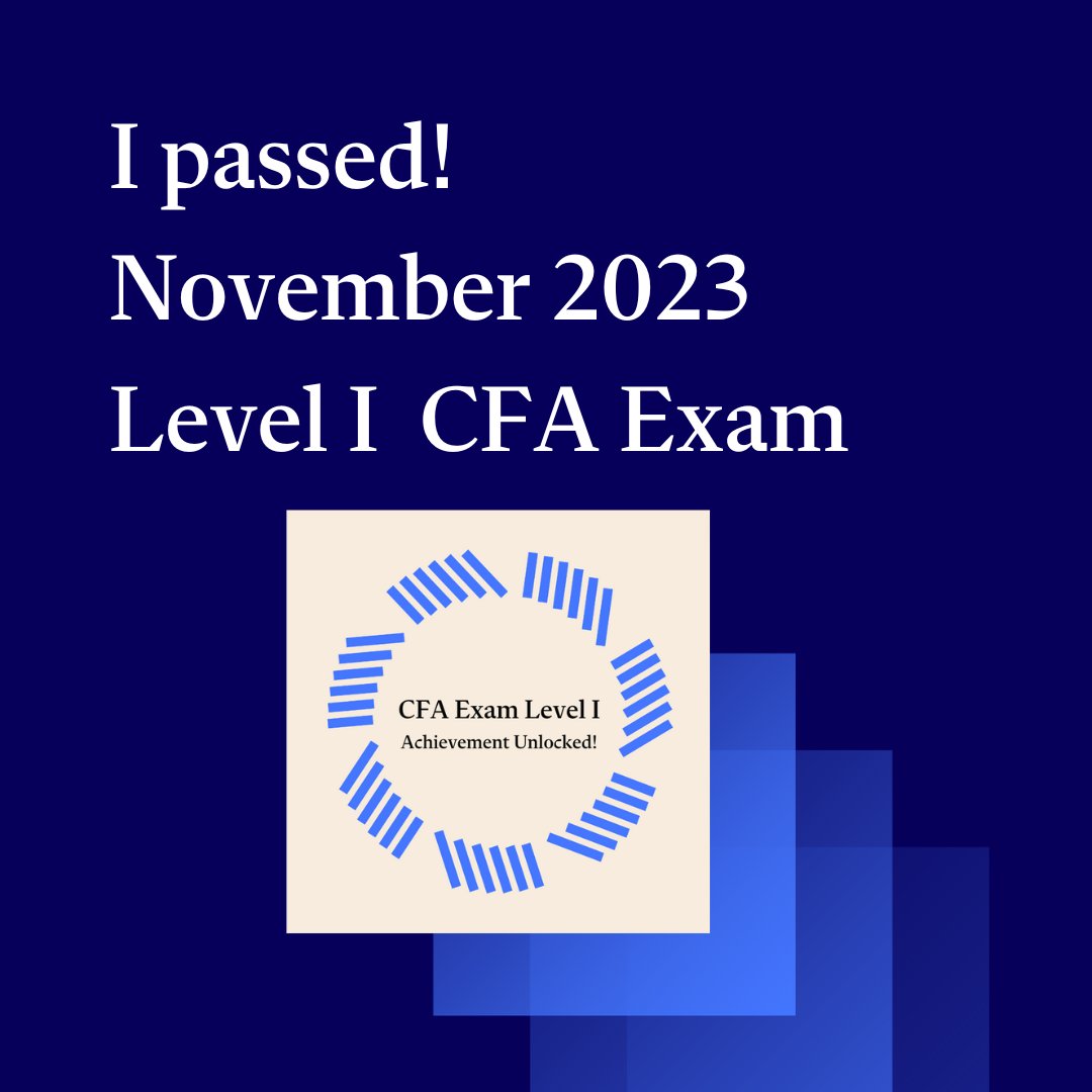 🎉Congratulations to the candidates who successfully conquered the CFA® Program Level I exams! 🌟 🚀 Share this post on your feed to celebrate your achievements with your network. 🏆📧 Check your inbox for the official results, or get them here bit.ly/47zxUBj