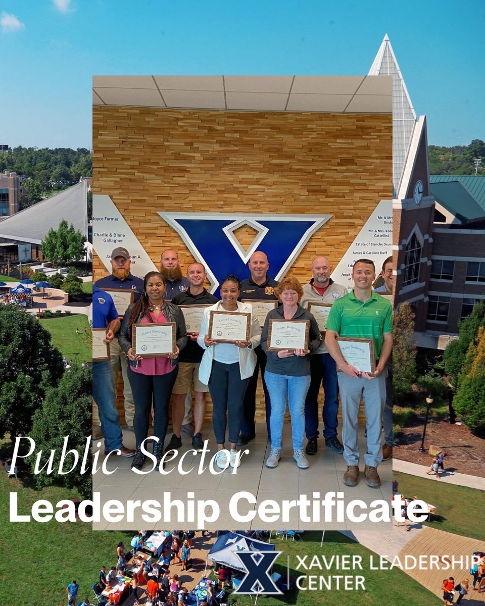 XavierLC's tweet photo. Empower your leadership journey in the public sector with XLC!

XLC's Public Sector Leadership Certificate program is designed for emerging leaders and those looking to amplify their impact in law enforcement, public safety, and government. https://t.co/HP7o8FCYZE