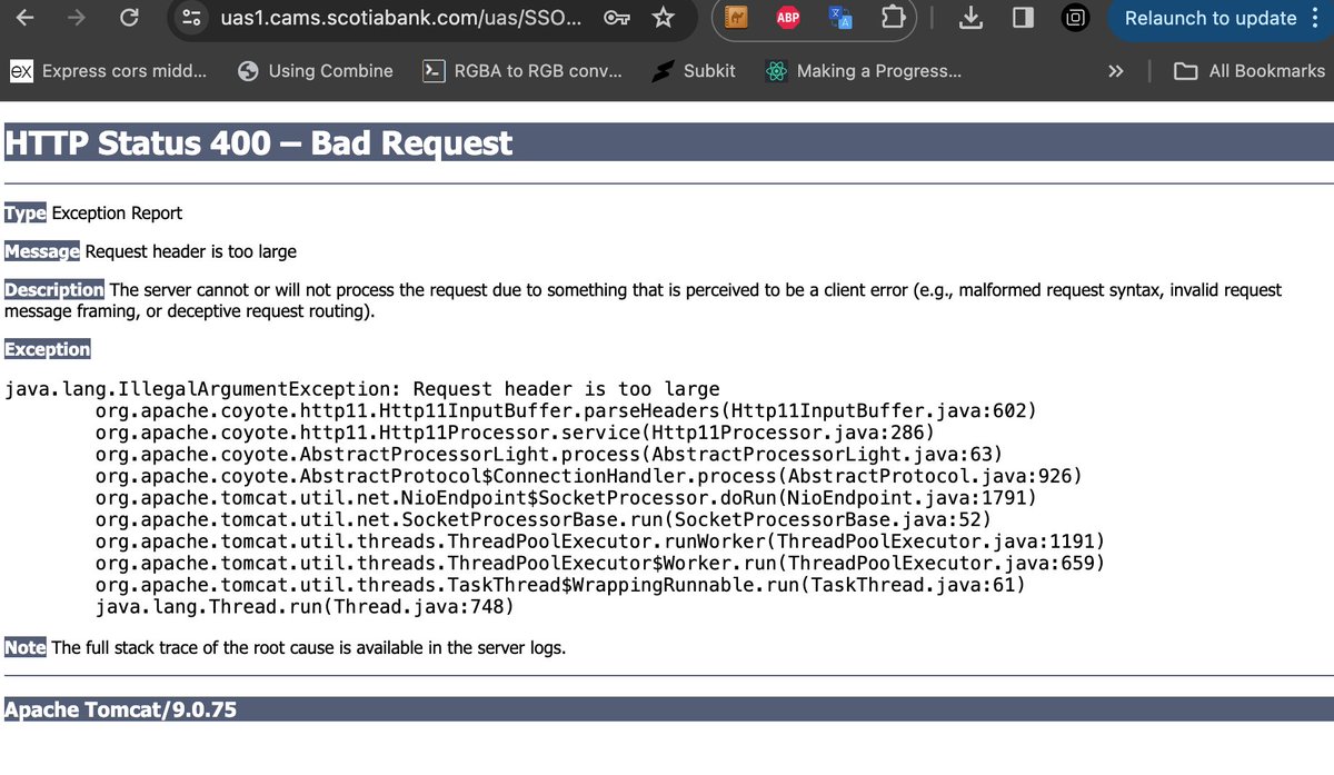 One fine day <a href="/scotiabank/">Scotiabank</a> will make it possible to log into Scotia Connect, ScotiaFX, etc twice in a row without having to delete cookies or remember to do it all in an incognito window. One day. 
Don't ask for a DM i've reported this twice already, nothing changes. Chrome latest.