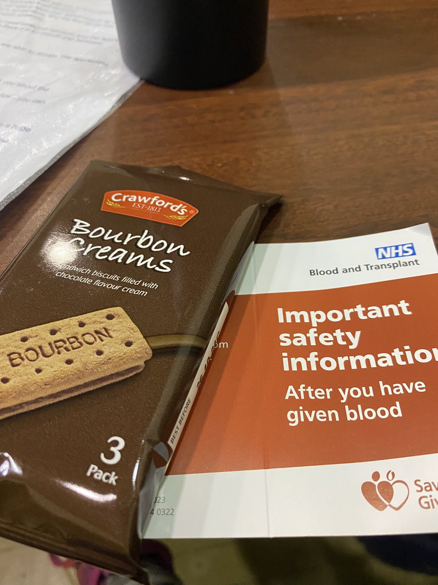 Giving pint #45 <a href="/GiveBloodNHS/">Give Blood NHS 🩸🩹</a> #MakingADifference #savealife plus #biscuits 🥰