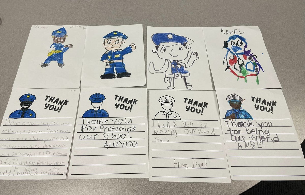 1/9/24
Law Enforcement Appreciation Day! 🚔
We appreciate the brave men and women who wear the uniform daily to make our communities and schools safe!
We are so grateful for our SRO, Officer Smith!