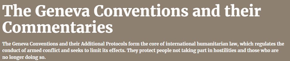 🧵Geneva Convention drafters were smart. Geneva contemplated the use of civilian sites for war like Hamas is doing and allows Israel freedom to act as needed to attack an enemy who perfected the human shield strategy. Here are 8 clauses of Geneva that in fact PROTECT Israel: 1/