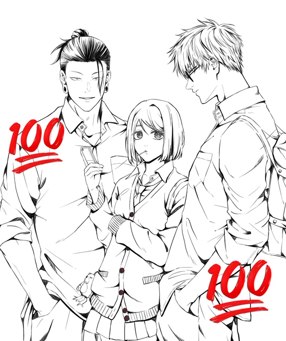 線画も可愛かったんです!