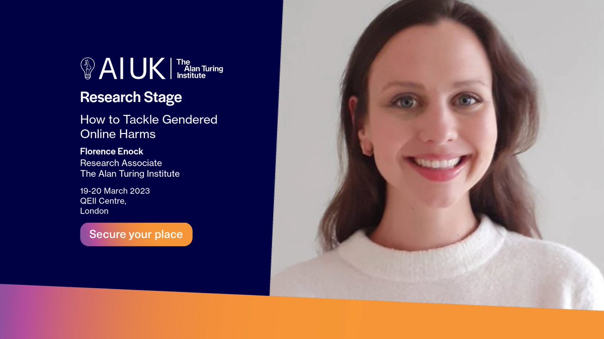 The Alan Turing Institute (@turinginst) on Twitter photo <a href="/QEIICentre/">QEII Centre</a> <a href="/wooldridgemike/">Michael Wooldridge</a> <a href="/mhairi_aitken/">Mhairi Aitken</a> <a href="/holistic_ai/">Holistic AI</a> <a href="/askoshiyama/">Adriano S. Koshiyama</a> <a href="/marksandspencer/">M&S</a> <a href="/dstlmod/">Dstl</a> ❓Who is most impacted by online harms like #bullying & #stalking?
Join Turing online safety researcher <a href="/FlorenceEnock/">Florence Enock</a> to delve into the findings of a nation survey - and its nuance & implications for #WomenAndGirls across the UK.
#AIUK #WomenInTech #WomenInSTEM <a href="/QEIICentre/">QEII Centre</a> <a href="/wooldridgemike/">Michael Wooldridge</a> <a href="/mhairi_aitken/">Mhairi Aitken</a> <a href="/holistic_ai/">Holistic AI</a> <a href="/askoshiyama/">Adriano S. Koshiyama</a> <a href="/marksandspencer/">M&S</a> <a href="/dstlmod/">Dstl</a> ❓Who is most impacted by online harms like #bullying & #stalking?
Join Turing online safety researcher <a href="/FlorenceEnock/">Florence Enock</a> to delve into the findings of a nation survey - and its nuance & implications for #WomenAndGirls across the UK.
#AIUK #WomenInTech #WomenInSTEM