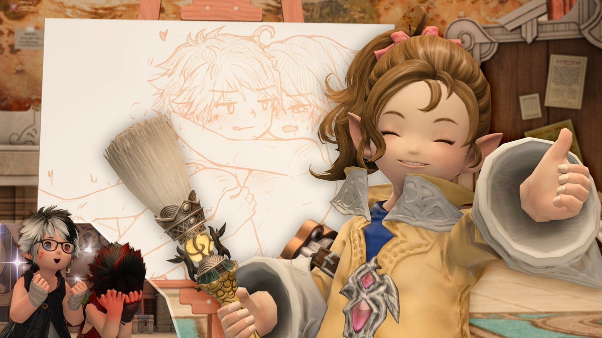 NatNatXIV's tweet photo. ngl BL #Pictomancer would be fit for her #lalafell https://t.co/EJLmoTsGuz