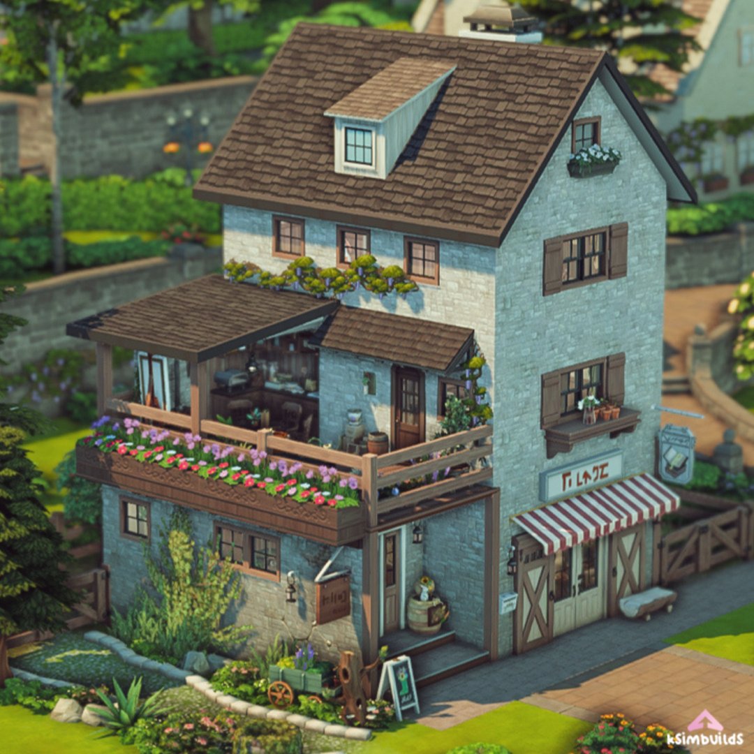 karenborja's tweet image. Henford's Flower Store 🌷 and Bookshop House 📚
🍄 Stop motion + build tour: youtu.be/MtgN8QAhtXQ

#TheSims4 #ShowUsYourBuilds