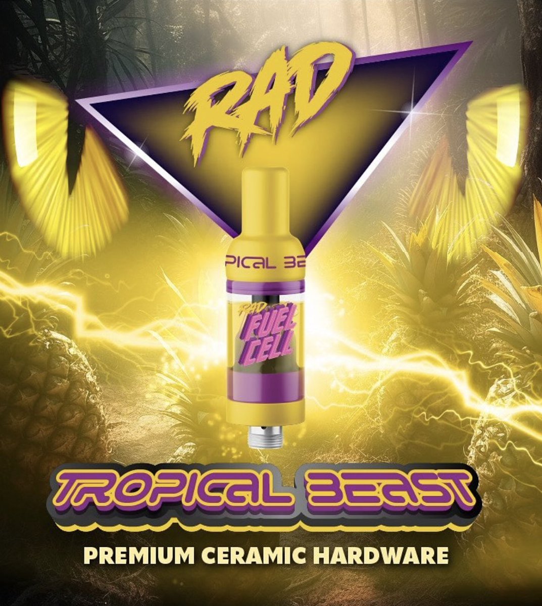 Are you ready for lift off? 🚀
Our Fuel Cell carts will take you on a journey to a new universe🌌, with smooth pulls thanks to the high-quality full ceramic hardware. Featuring a potent terp profile, the Tropical Beast cart offers a tropical blend of sweet coconut🥥 ,