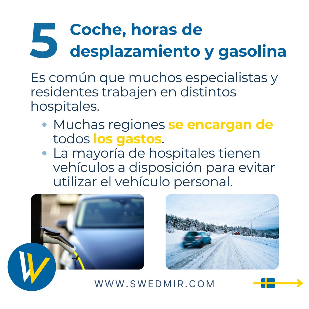 swedmir's tweet photo. 5 Curiosidades que los hospitales públicos ofrecen para mejorar nuestro bienestar🌟 (5/5)

Y por ultimo:
COCHE, HORAS DE DESPLAZAMIENTO Y GASOLINA

#suecia #carreramédica #Swedmir #medicina https://t.co/rDpCfveHAr