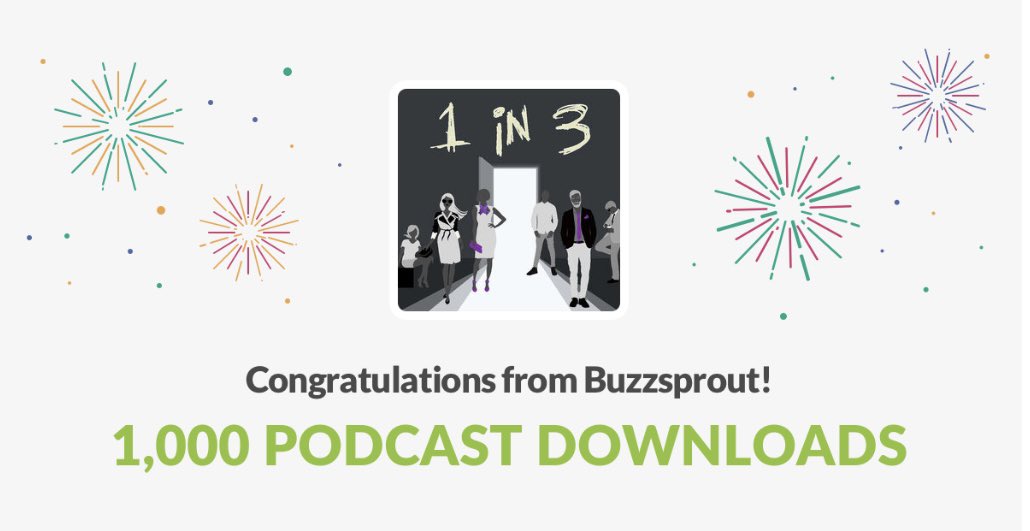 This is a great way to start Season 2 of “1 in 3”! I’m hoping to add a lot more this year!! 💜

#1in3podcast #domesticviolencepodcast #domesticabusesurvivor #breakthesilenceagainstdomesticviolence #buzzsprout