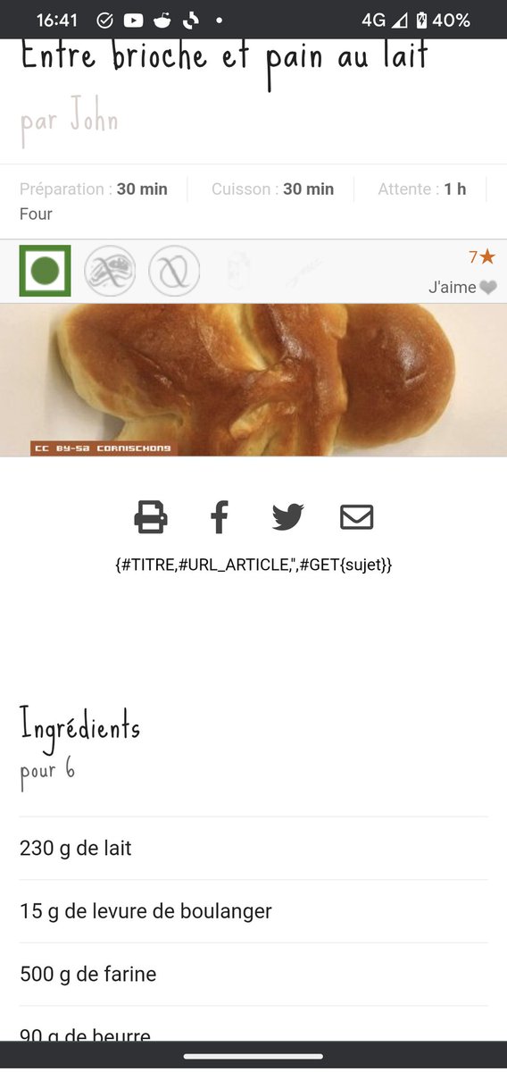 freelancis's tweet photo. @tetue coucou, j'ai remarqué un petit bug sur mon site de cuisine préféré https://t.co/oq9r8sPPIq