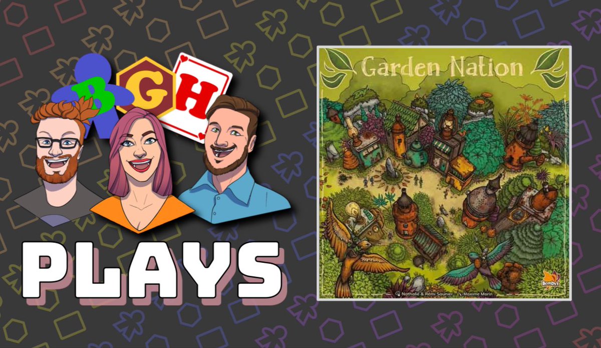 Tonight we are playing #GardenNation from @StudioBombyx as our 2nd game of the year! One of our best random finds! Join us to see a game you probably haven’t seen before at 7pm ET on Twitch.tv/BoardGameHouse #boardgames #tabletop #actualplay