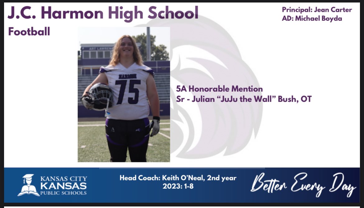 CoachO223's tweet photo. Harmon America, we moved a needle that hasn’t budged in some time. Let’s celebrate our All-State Sr. @JuJuthawall for his accomplishments one last time!

#NoXMentality⚔️ https://t.co/bHYQTuJkHh
