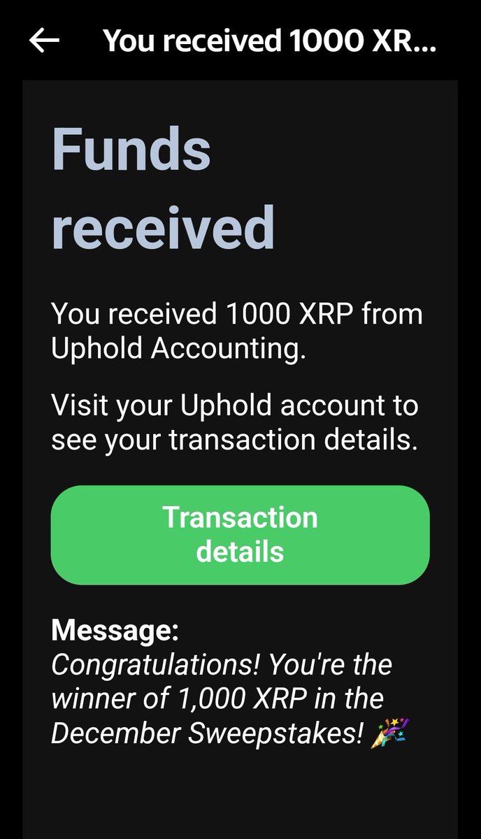 GeneraGetrich's tweet photo. Boooooooooóm
#just received 1000 worth 550 from xrp accounting. XRP December Sweepstake.💪💪💪💪🤳 https://t.co/oY89dTdunk