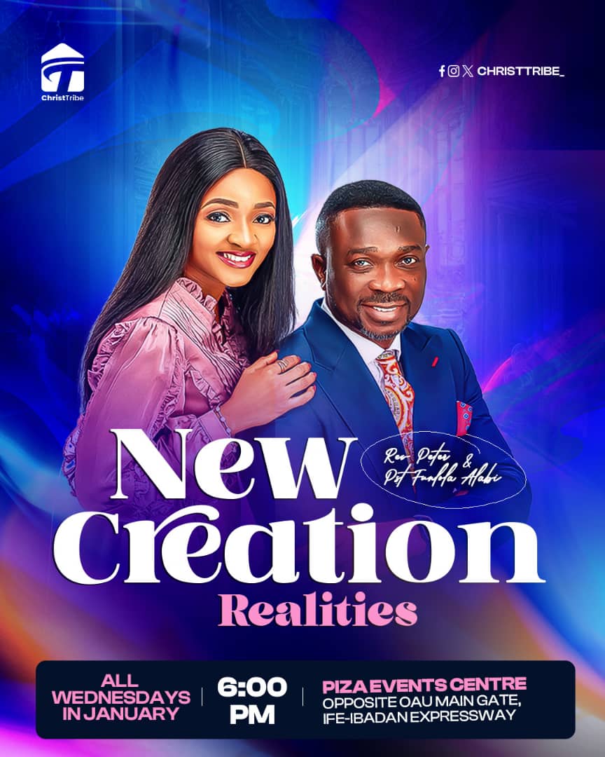 ChristTribe's tweet photo. We are excited to be having our first Apostolic Midweek Service for the year!

DAD, Revd Peter Ayo Alabi will be teaching on New Creation Realities all Wednesdays in January!

Join us, and you will be blessed! https://t.co/Xs9RtCXuhx