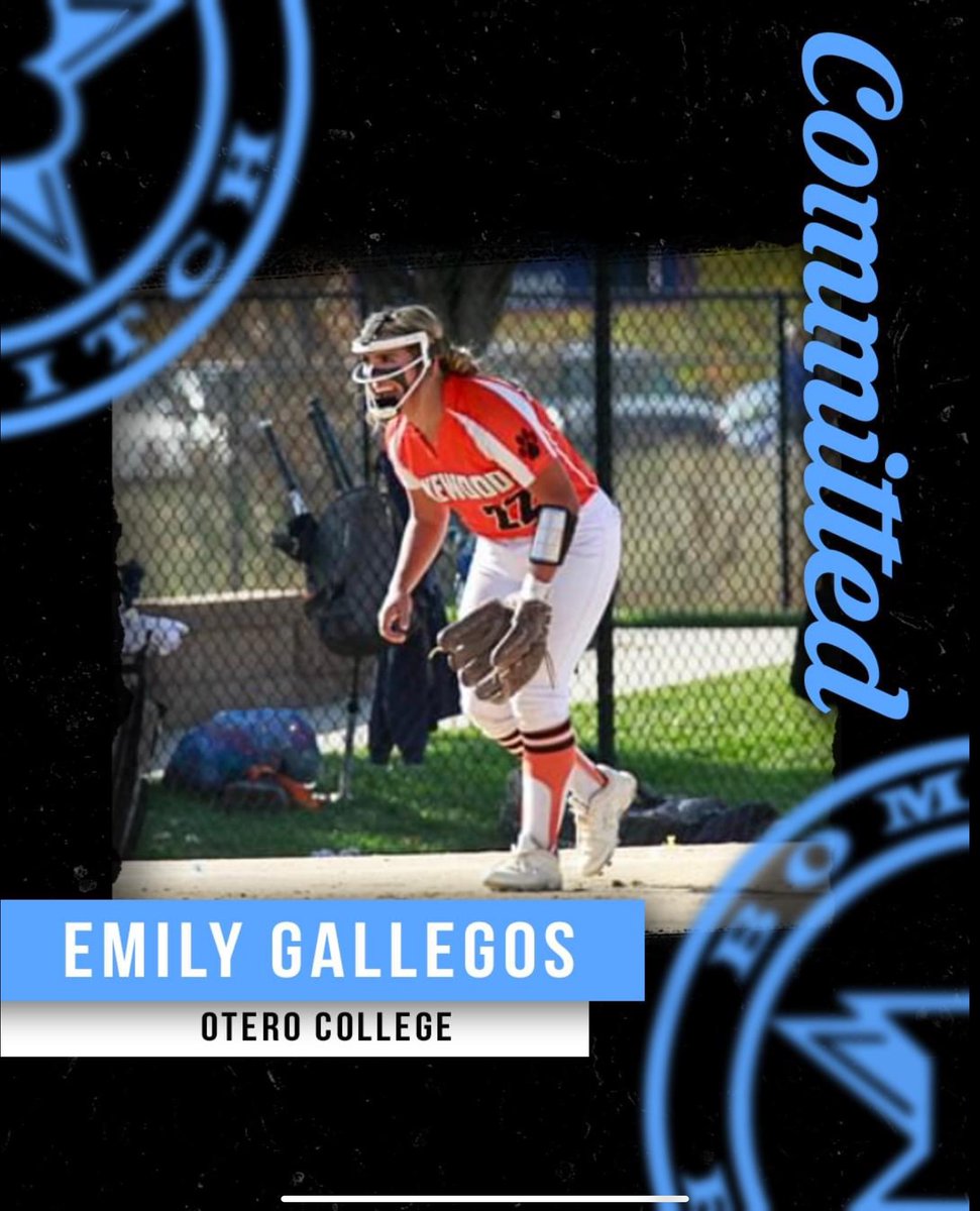 Commitment alert!!! Congrats to CO Bombers Santaniello and Lakewood HS 3B Emily Gallegos for her commitment to Otero College!