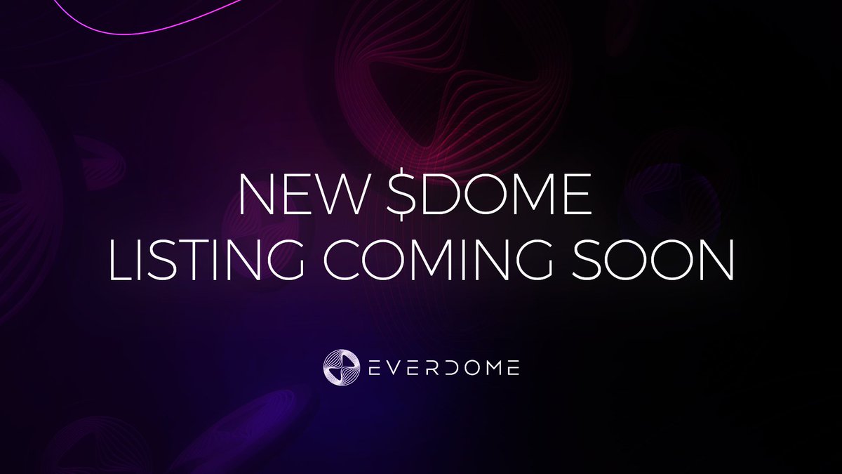 humainweb3's tweet photo. New $DOME listing on a top exchange coming soon.💪

#ImagineTheMetaverseDifferently https://t.co/BQ8Q7sAssP