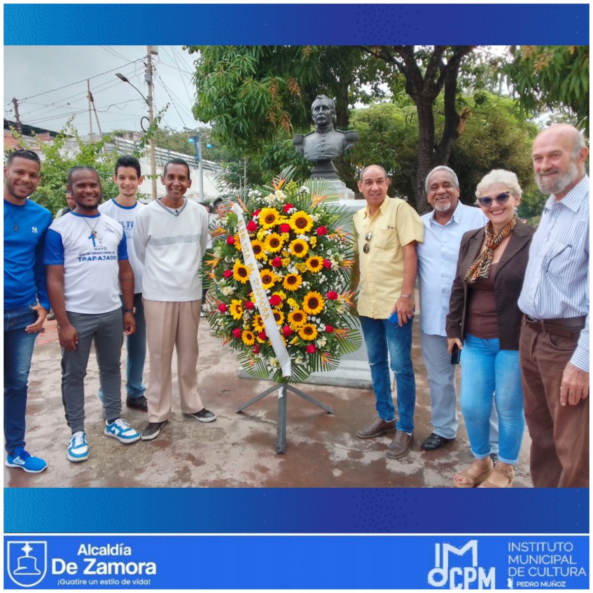 Imcguatirezamo's tweet photo. 10/Ene/24: Conmemoracion del 164 años de la muerte del General Ezequiel Zamora. Presencia del equipo de Cultura acompañado del artista plástico Tomislav Juric en representación de la Academia de la Historia. https://t.co/upXT7eTpEJ