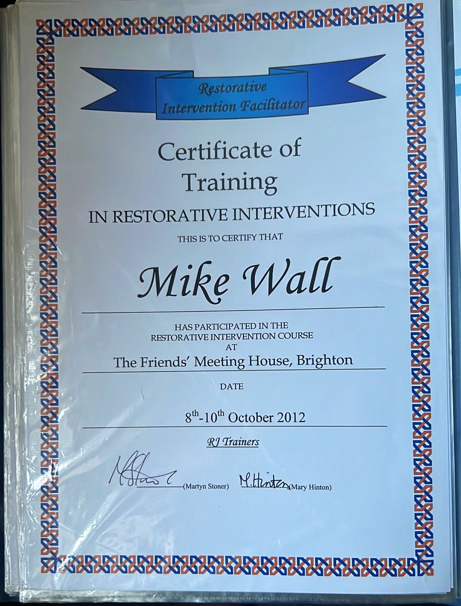 sachaistreem's tweet photo. My husband has an actual qualification in #restorativejustice amongst other #socialcare certifications, he’s not just a DJ @WaxWorxMusic you know ☺️

he’s proper needed his training in last 4years #trauma that studying served him well #cleverclogs #proudwife 🥇 https://t.co/OsouwPYBqj
