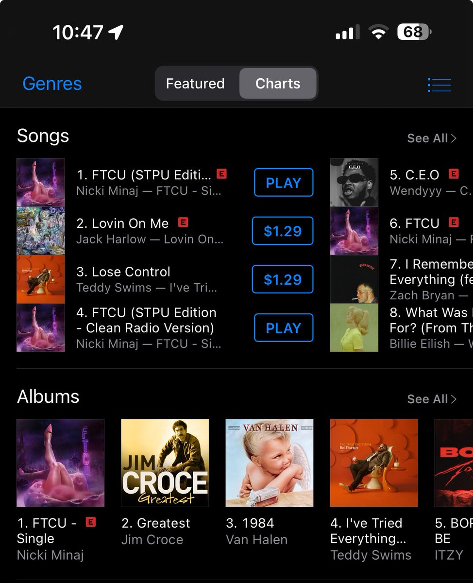 Barb4life_34's tweet image. #1Single &amp;amp; #1 Album 💿 look how we ate that 🥳😛🤭