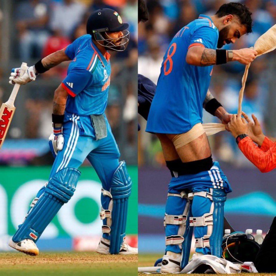 Meanwhile, Virat Kohli in World Cup semi finals: