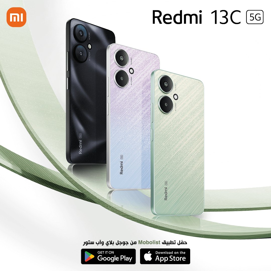 Mobolistcom's tweet image. #شاومي تُعلن عن هاتف #Xiaomi #Redmi13C5G .. التفاصيل الكاملة 👇
mobolist.net/mobile/2990-Xi…

أو حمّل تطبيق موبوليست Mobolist