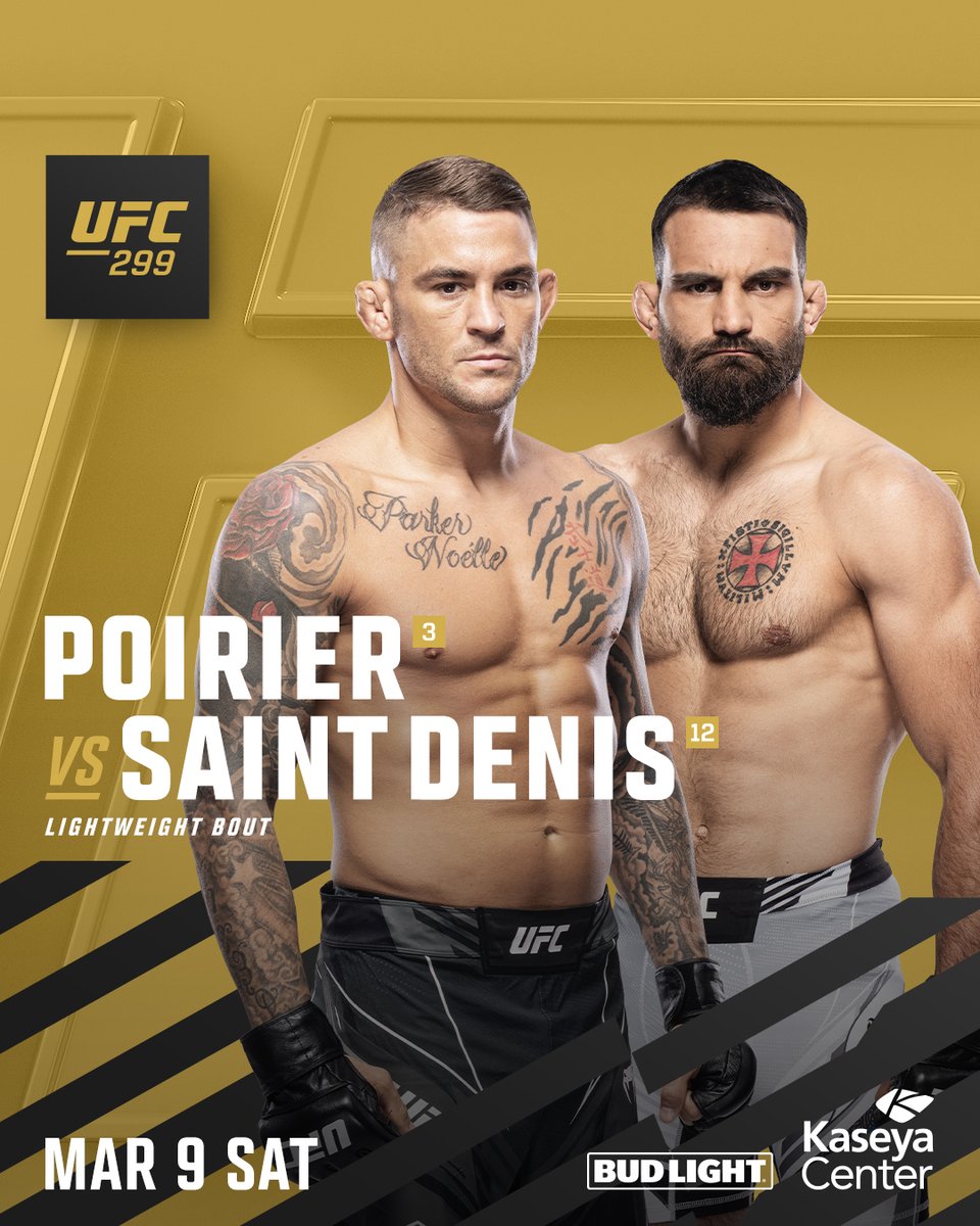 ufc's tweet image. Things are HEATING up in Miami 🔥

@DustinPoirier vs @BenoitSt_Denis is going down at #UFC299
