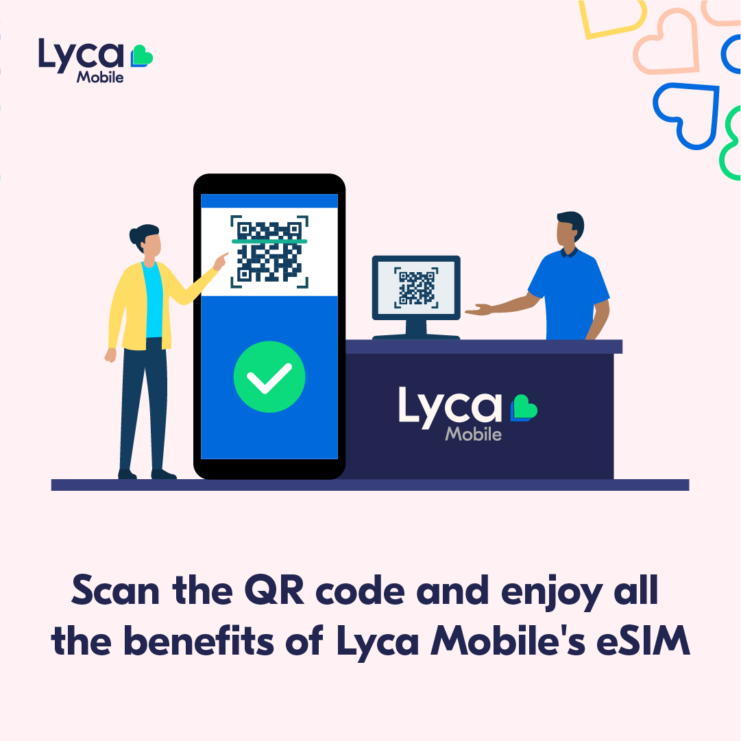 Here's your quick guide to installing your Lyca Mobile eSIM online and in-store today. It takes only three steps to experience the future of connectivity. #LycaMobile #esim #connection utm.io/ugidr