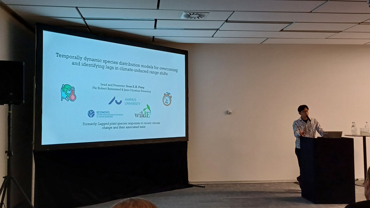 SEH_Pang's tweet photo. At #ibsprague2024 talking about how we might advance methods in #SDMs to account and detect #temporaldynamics. With @EconovoAU and @wildE_Europe on projecting pan-European plant distributions across future scenarios. Reach out if you wanna talk temporal SDM methods! https://t.co/ipyDOGytM0