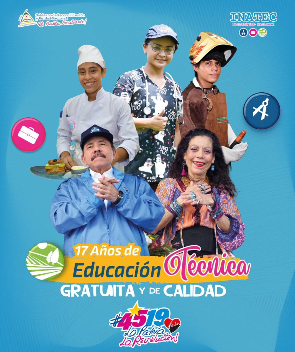 10 de enero! Los nicaragüenses celebramos 17 años de transformación y cambios sociales. #UnidosEnVictorias 
#4519LaPatriaLaRevolución