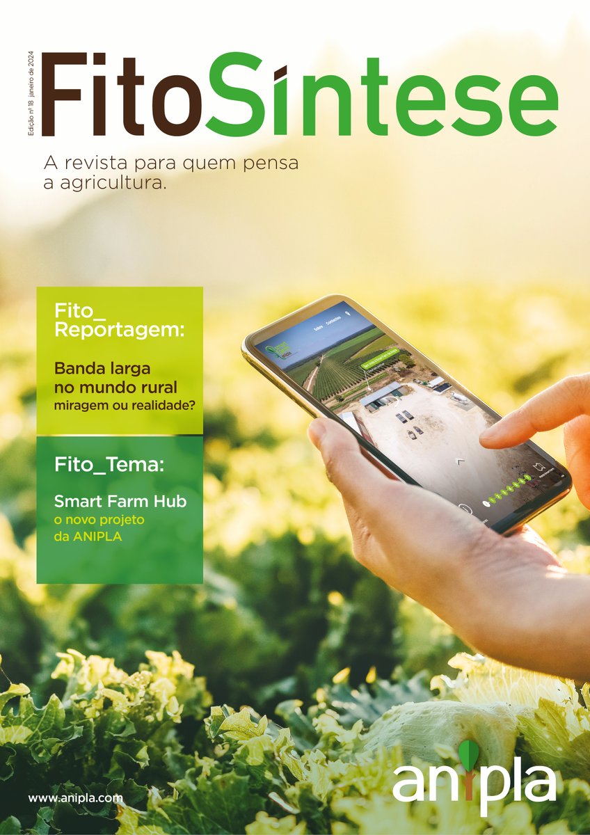 anipla_com's tweet photo. A edição anual da #Fitosíntese, a revista da #ANIPLA, já está disponível! Conheça os principais temas em destaque nesta edição 👉https://t.co/VX6TzAhUj9 e subscreva a nossa newsletter para continuar a par de todas as novidades 👉https://t.co/CPpzvVDyQk https://t.co/5Zvsf30oGx
